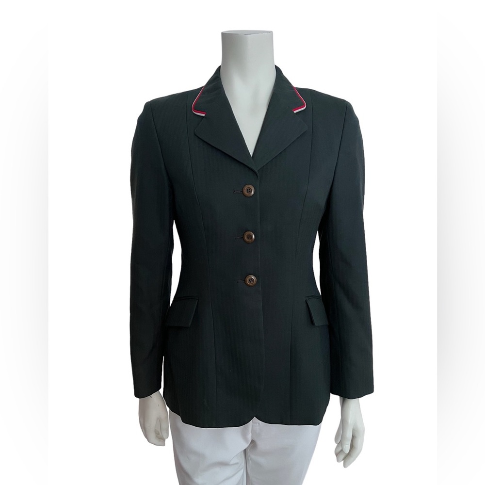 VINTAGE Grand Prix Teal Wool Blazer Sport Coat